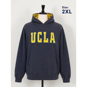 UCLA Bruins Foot Locker Y2K Hoodie Mens XXL Faded Black Collegiate Sweatshirt